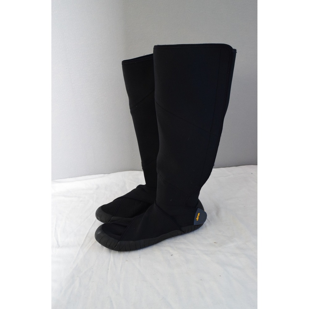Vibram Furoshiki Wrap Boots 40-41 Mens 7-7.5 Black Knee High Womens 8.5-9.5